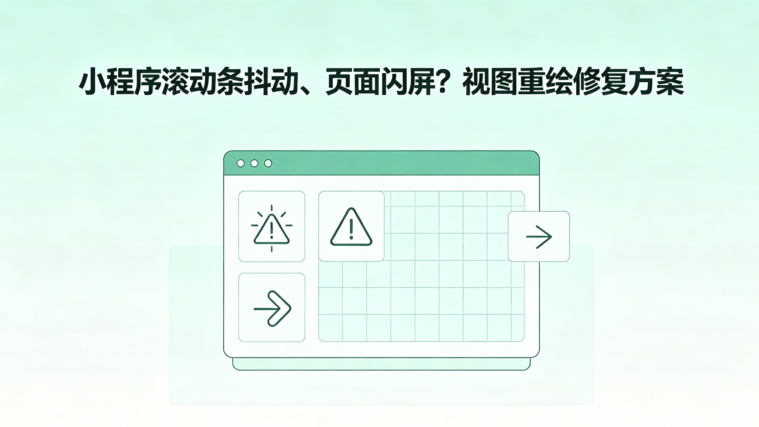 小程序滚动条抖动、页面闪屏?视图重绘修复方案